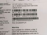 a close up of a label on a cell phone