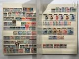 a book with a lot of stamps on the pages