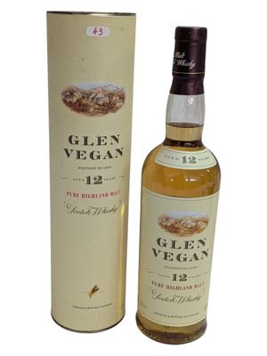 glen vegan 12 year old single malt scotch whisky