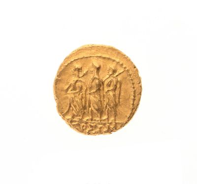 une pièce d'or portant l'image d'un homme et d'une femme