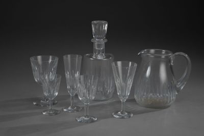 BACCARAT, modèle CASSINO Partie de service de verres en cris…