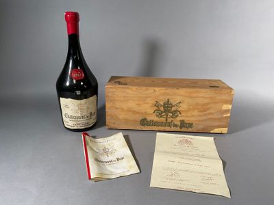 Jéroboam Châteauneuf du Pape 1983, "Caves Bessac".
