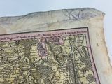 an old map of a city on a piece of paper