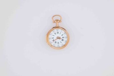 an image of a gold pocket watch with roman numerals on the face