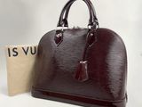 Sac Speedy Louis Vuitton en cuir Epi marron
