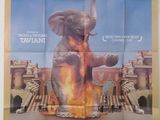 une image représentant une affiche de film sur laquelle figure un éléphant, sur le dos duquel