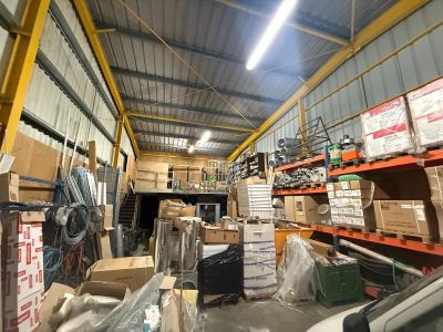 a large warehouse filled with lots of boxes and boxes