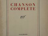 la couverture du livre *Chanson complète* de Paul Elgard