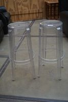 PHILIPPE STARCK pour KARTELL - 2 tabourets de bar CHARLES GH…
