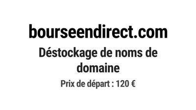 Nom de domaine bourseendirect.com.