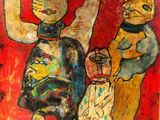 une image d'un tableau représentant un homme et une femme avec un enfant