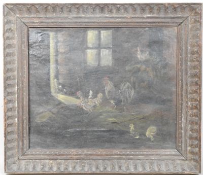 une image d'une peinture représentant un bateau dans l'eau