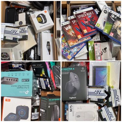 many different types of electronic devices in this box