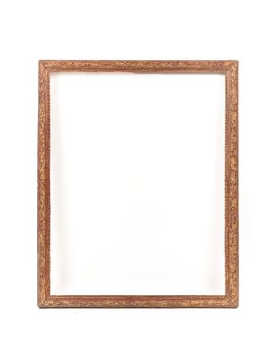 un gros plan d'un cadre photo sur fond blanc