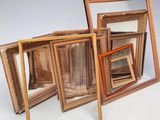 four different frames that are stacked together on a white surface