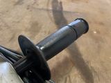 a close up view of a handle on a bike