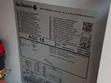 a close up of a water heater with a label on it