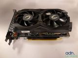 a close up of a video card with two fans on it