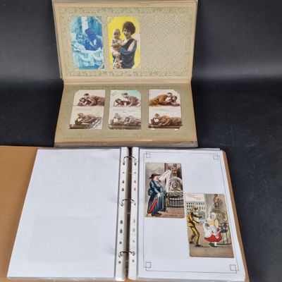 un livre ouvert avec la photo d'un homme et d'une femme