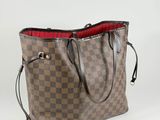 louis vuitton damier canvas and leather tote bag