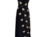 a black and white dress with stars on it