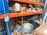 a lot of boxes on the shelves in the warehouse