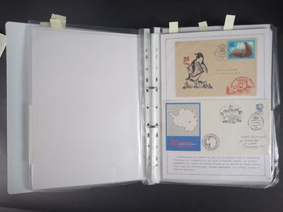 1 classeur sur l'expédition TRANS Antarctica 1990, arrivé en…