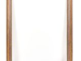 an old wooden frame with a white background