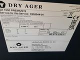a close up of a dryer label on the side of a refrigerator