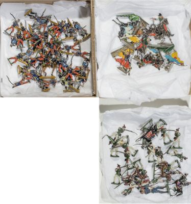 Réunion de Figurines plates 1er et second Empire Français et…