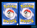two cards with a picture of a pokemon ball on them