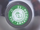 a close up of a bottle of wine with a label on it