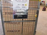 a cart that has a lot of boxes on it