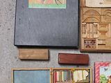 a box of assorted items sitting on the floor