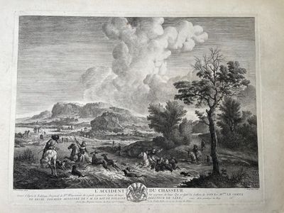 D'après Peter WOUVERMENS - Ensemble de six eaux fortes gravé… - Photo 1