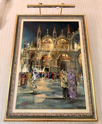 a picture of a painting hanging on the wall