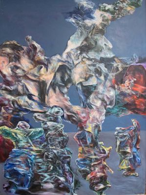 Francis DANDOIS (XX-XXI), "sans titre", acrylique sur toile,…