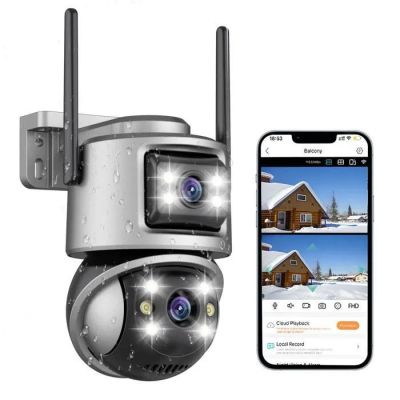une image représentant un appareil photo et un téléphone portable sur fond blanc