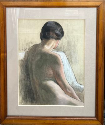 une image d'un tableau représentant une femme assise sur une chaise