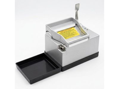 a close up of a machine that is sitting on a table