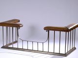 two stools that are sitting next to each other