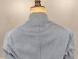 a close up of a blue jacket on a mannequin mannequin mannequin mannequin mannequin mannequin mannequin manne