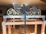 a clock that is sitting on top of a table