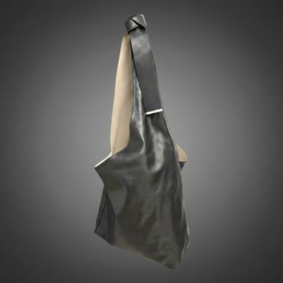 Gérard DAREL Sac besace en cuir bicolor noire et blanc