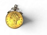 l'image d'une pièce d'or sur laquelle figure le visage d'une femme