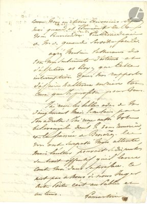a letter written in black ink on a piece of paper