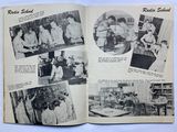 a book with pictures of people in a lab