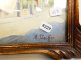a picture of a painting on the wall with a price tag