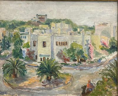 Ecole du XXe siècle Paysage orientaliste