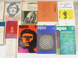 a lot of books that are on the table